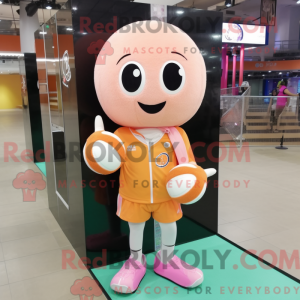 Peach Volleyball Net maskot...