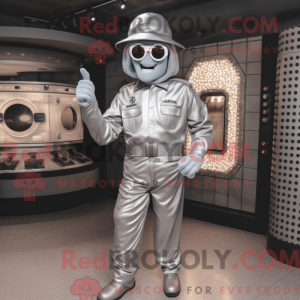 Costume mascotte de Silver...
