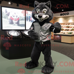 Black Say Wolf maskot...