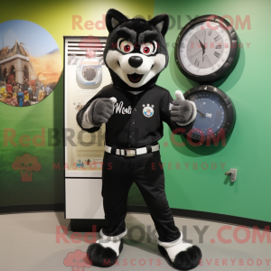Black Say Wolf mascot...