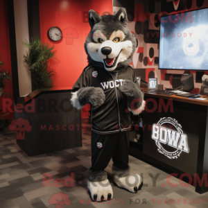 Black Say Wolf maskot...