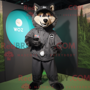 Black Say Wolf maskot...