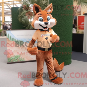 Brown Fox-maskotdraktfigur...