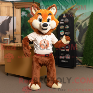 Brown Fox-maskotdraktfigur...