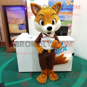 Brown Fox-maskotdraktfigur...