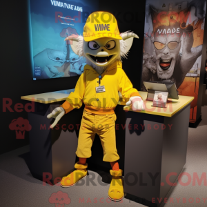 Yellow Vampire mascot...