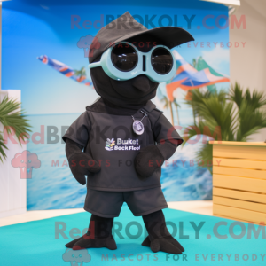 Mascotte de Dauphin noir...
