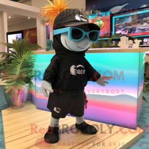 Black Dolphin mascot...