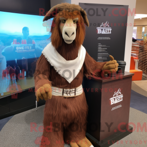 Brun Boer Goat maskot...