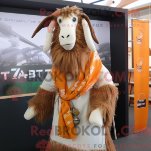 Brun Boer Goat maskot...
