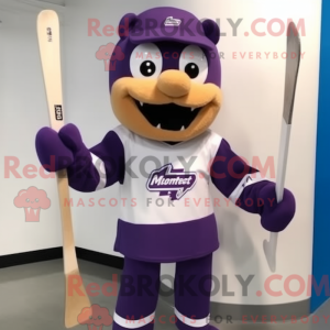 Purple Ice Hockey Stick...
