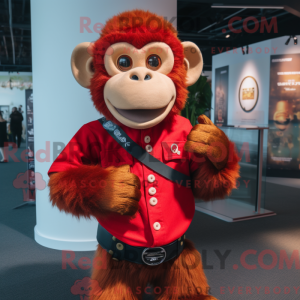 Máscara de Macaco Vermelho...