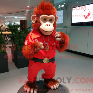 Máscara de Macaco Vermelho...