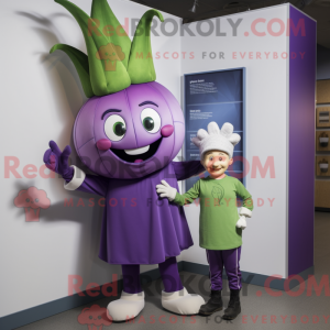 Purple Onion maskot kostume...
