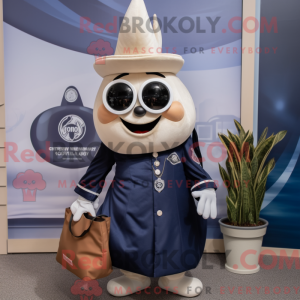 Navy Onion-mascottekostuum...
