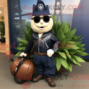 Navy Onion-maskotdraktfigur...