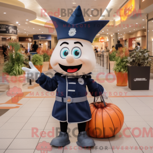 Navy Onion-mascottekostuum...