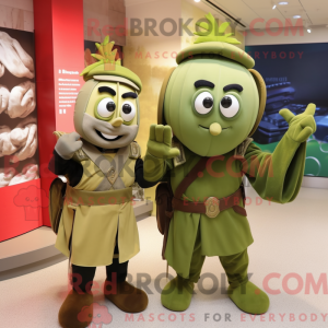 Olive Roman Soldier mascot...