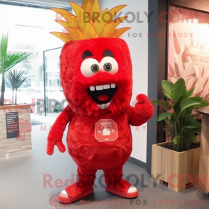Red Pineapple mascot...