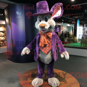 Purple Rabbit mascot...