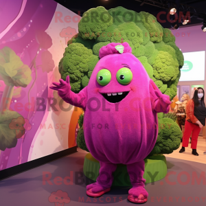Magenta Broccoli mascot...