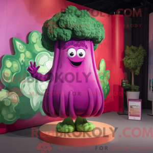 Magenta Broccoli maskot...
