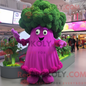 Magenta Broccoli maskot...