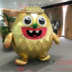 Gull vannmelon maskot drakt...