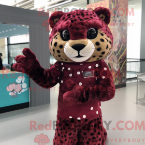 Máscara de leopardo marrom...