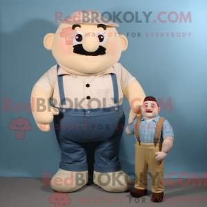 Cream Strongman maskot...
