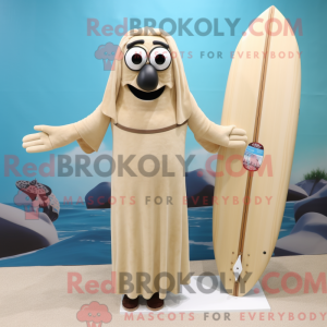 Beige Surfboard maskot...