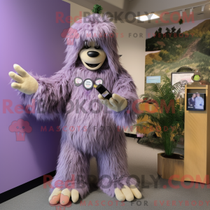 Lavendel Sasquatch maskot...