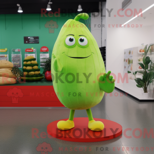 Postava maskota Lime Green...
