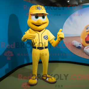 Gul baseballhanske...