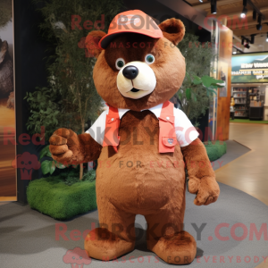 Rust Bear mascottekostuum...