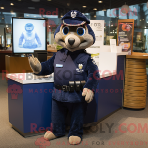 Navy Police Officer mascot...