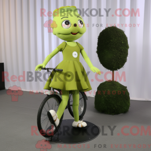 Oliven Monocyklista maskot...