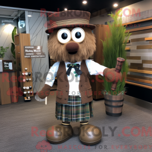 Brown Bagpipe mascot...