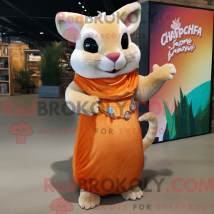 Orange Chinchilla maskot...