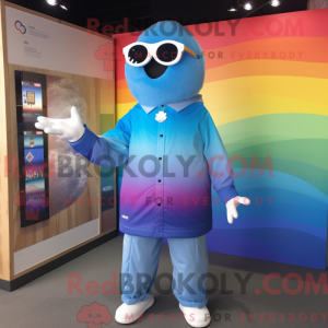 Postava maskota Sky Blue...