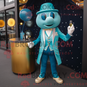 Disfraz de mascota de Cyan...