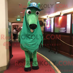 Groene Mare-mascottekostuum...