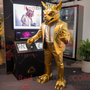 Máscara Gold Gargoyle com...