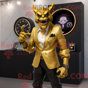 Máscara Gold Gargoyle com...