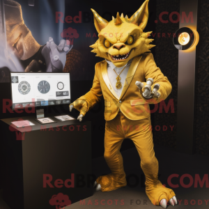 Máscara Gold Gargoyle com...