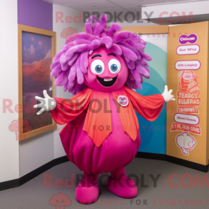 Disfraz de mascota Magenta...