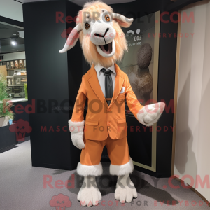 Peach Boer Goat maskot...