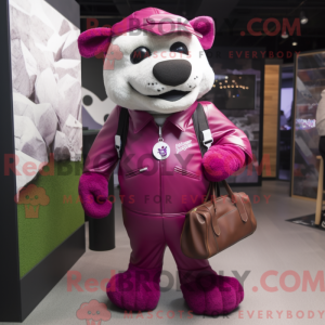 Magenta hunde maskot...