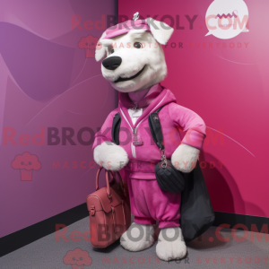 Postava maskota purpurového...