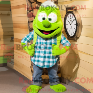 Limegrøn armbåndsur maskot...